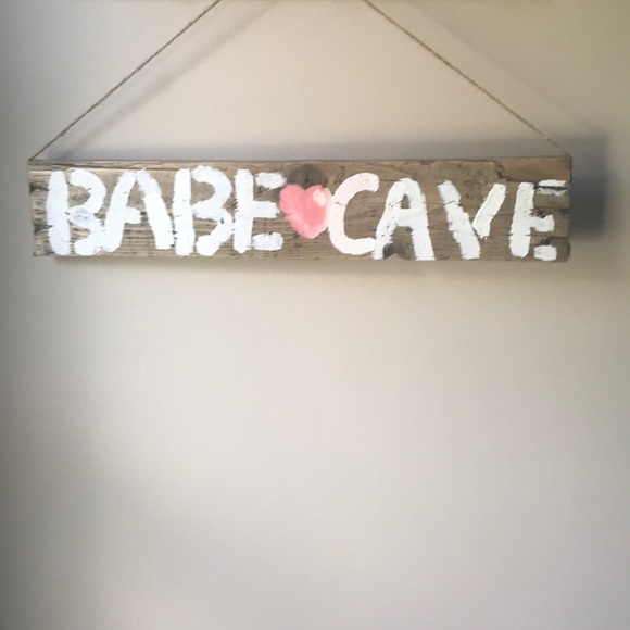 Hand Crafted Other - Babe Cave Sign